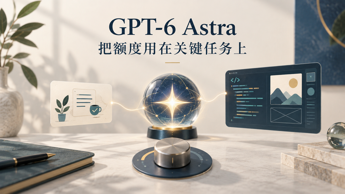 GPT-6 Astra：把额度用在关键任务上，按任务选择模型与推理强度